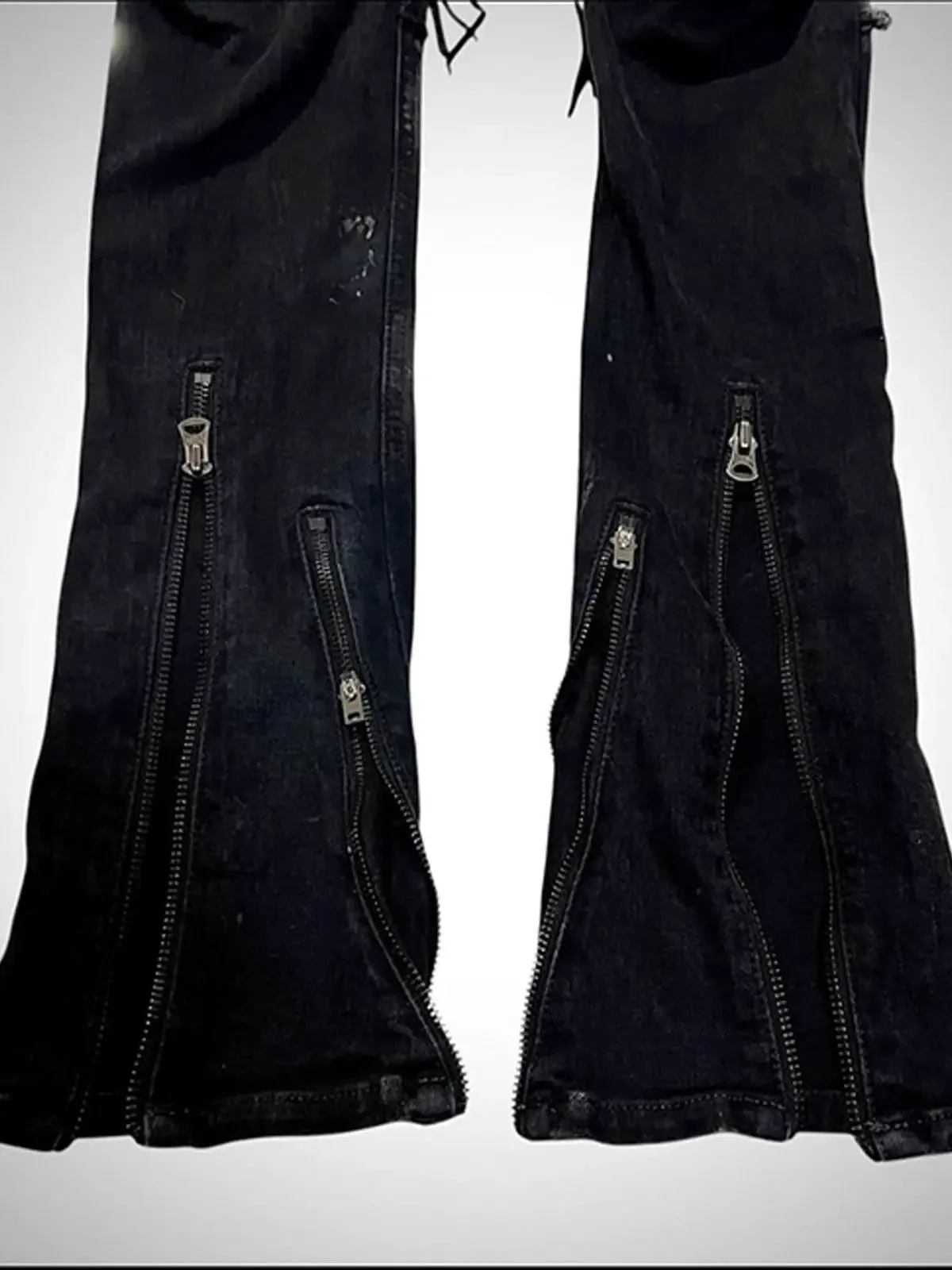 Ifsixwasnine Vision Washed Striped Lace-Up Slim-Fit Pull Jeans — image 3