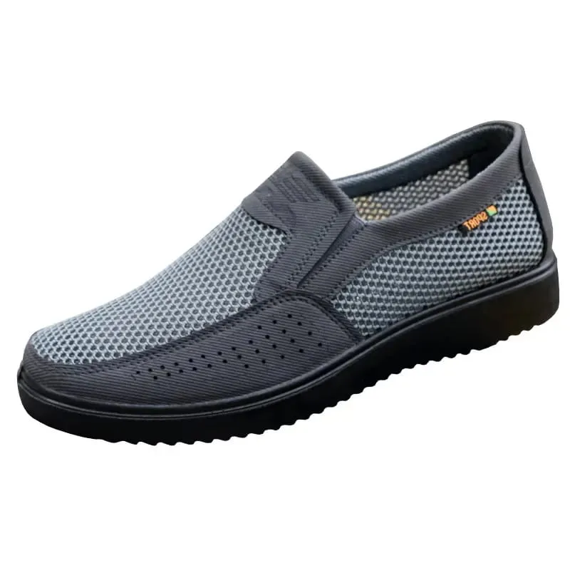 Men Casual Shoes Comfortable Sneakers Summer Breathable Men Loafers Non-slip Lightweight Men Shoes Outdoor Mesh Walking Shoes — image 6