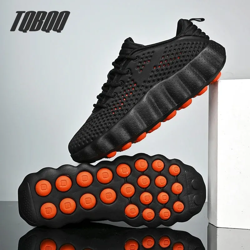 Men's Comfortable Casual Sneakers with Foot Sensing Massage Technology Women's Sports Breathable Lightweight Training Shoes — image 3