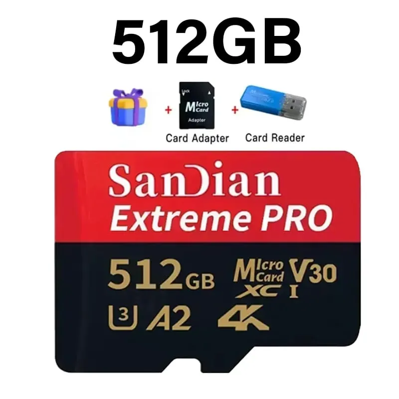 High-Speed 128GB Micro TF Card Class10 256GB Flash Card 512GB Memory Card for Smartphone Tablet — image 9
