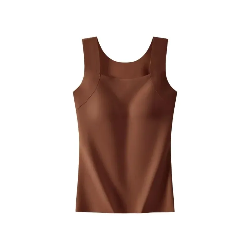 Sexy Sleeveless Tank Tops Women Casual Vest Crop Camisole Seamless Sports Underwear with Chest Pads Summer Female Bra Lingerie — image 9