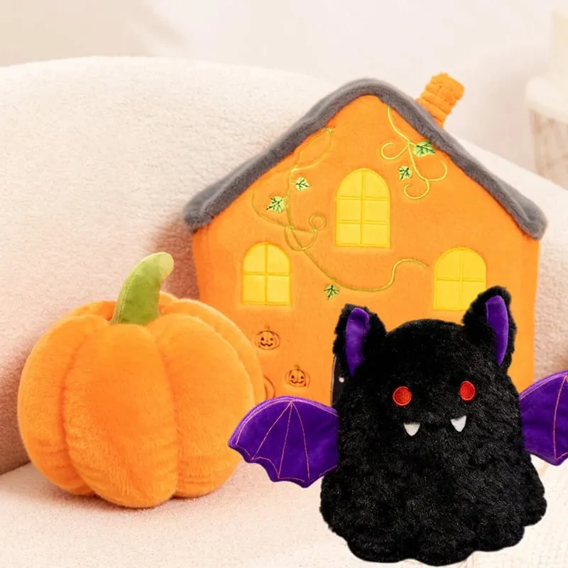New Creative Halloween Ghost Plushie Soft Toy Pumpkin House Plush Pillow Funny Spooky Decor Cushion for Party Home — image 2