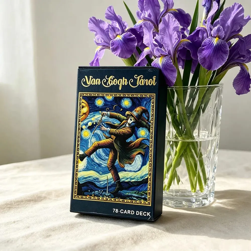 Van Gogh Tarot Cards 78 Post-Impressionist Painting Style Tarot Cards English Version Fortune Telling Divination Board Game Card — image 3