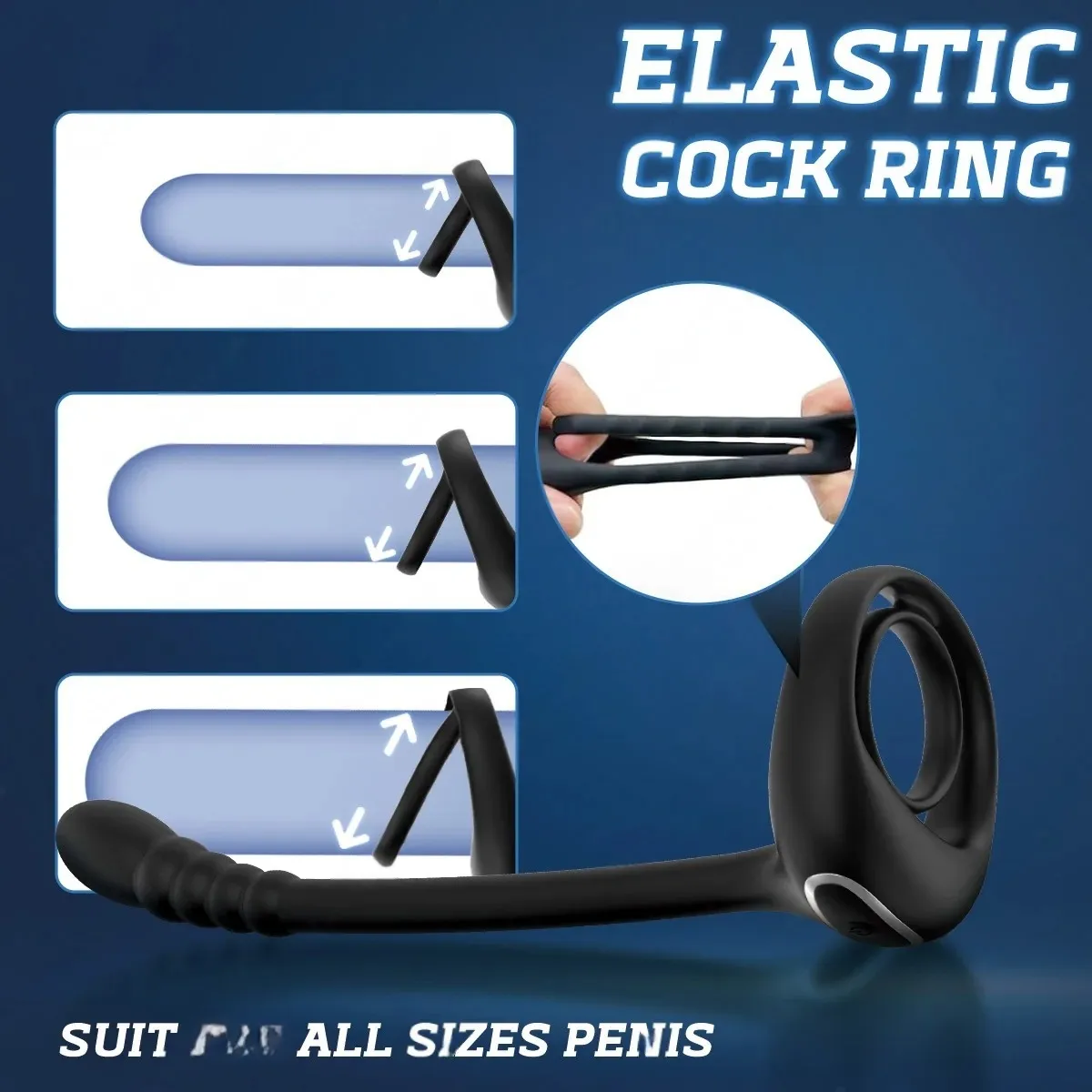 Remote Cock Ring for Men Anal Butt Plug Stimulator APP Control Prostate Penis Massager Masturbator Adult Sex Toys for Gay 18+ — image 2