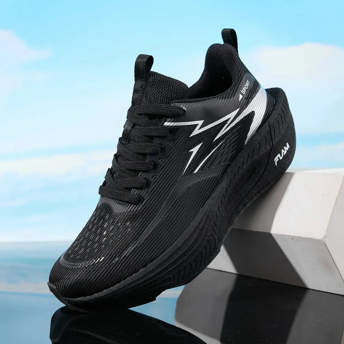 Men Sports Running Shoes Casual Marathon Breathable Lightweight Women's Comfortable Athletic Nonskid Walking Sneakers Outdoors — image 4