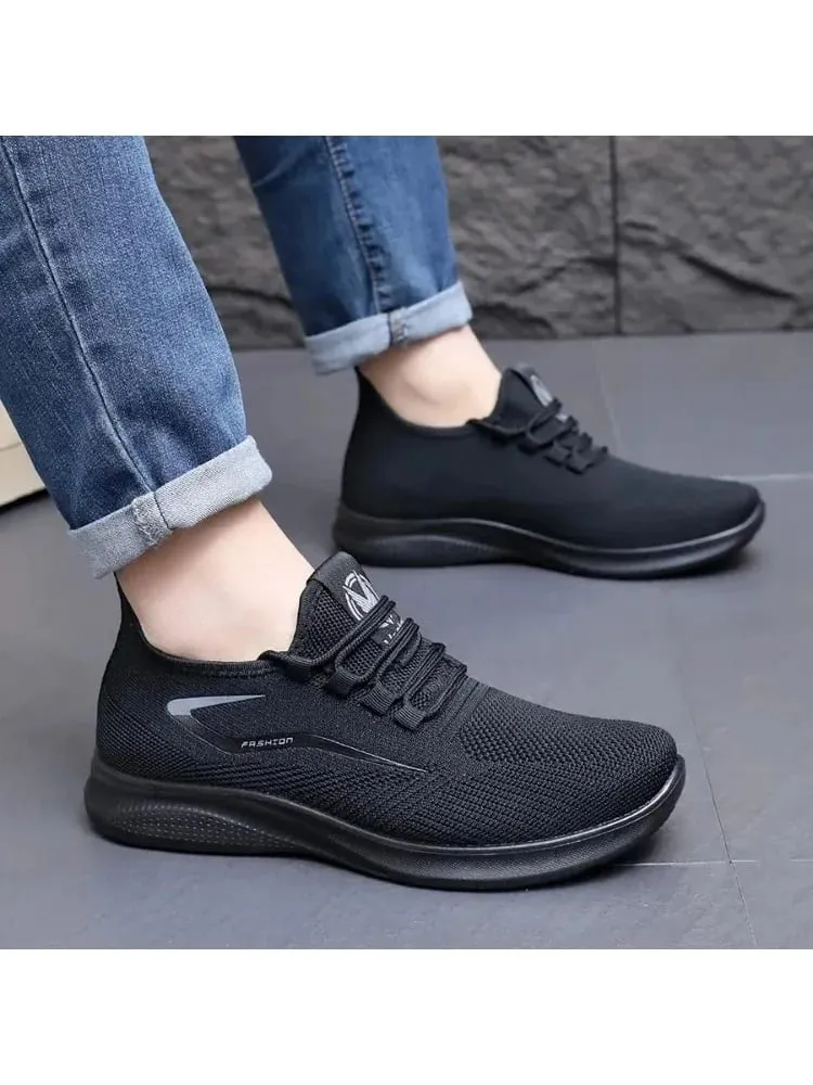 Nefes alabilen Hava Örgü Üst Slip On Ayakkabı Esnek Yumuşak Kaymaz Taban Günlük Koşu Eğitmenleri Tüm Sezon Günlük Giyim için — image 4