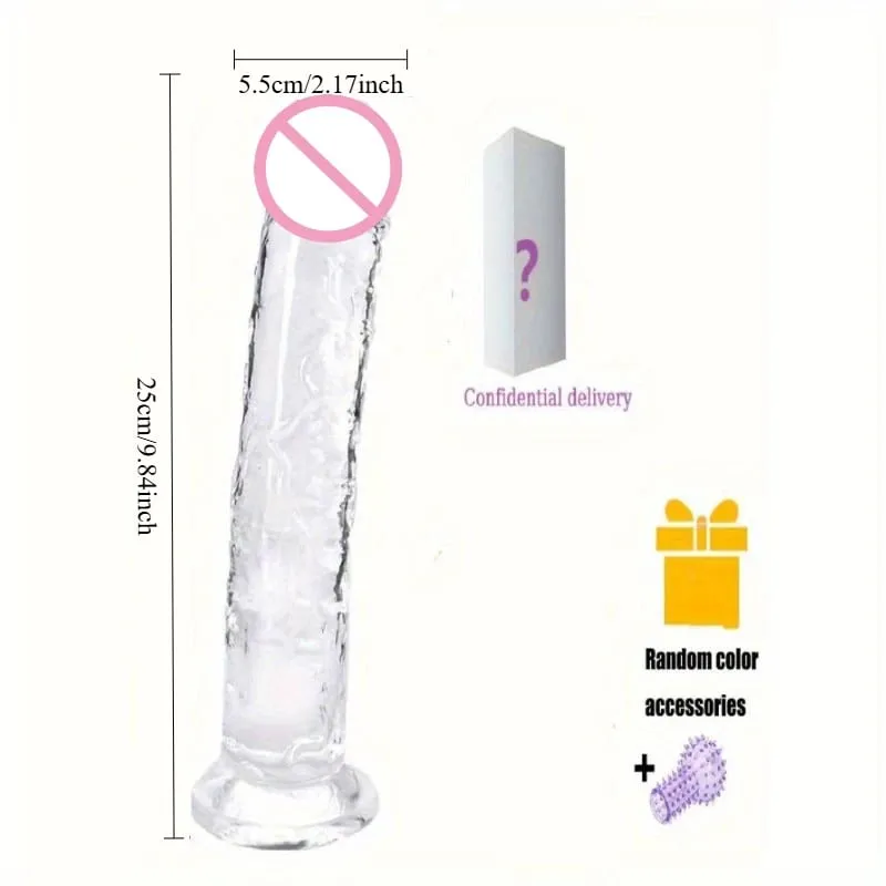 7 Sizes Realistic Clear Dildo XL Silicone Penis with Suction Cup Plugs for Women Masturbation Anal Adults Gay Sex Toys 18 G-spot — image 11