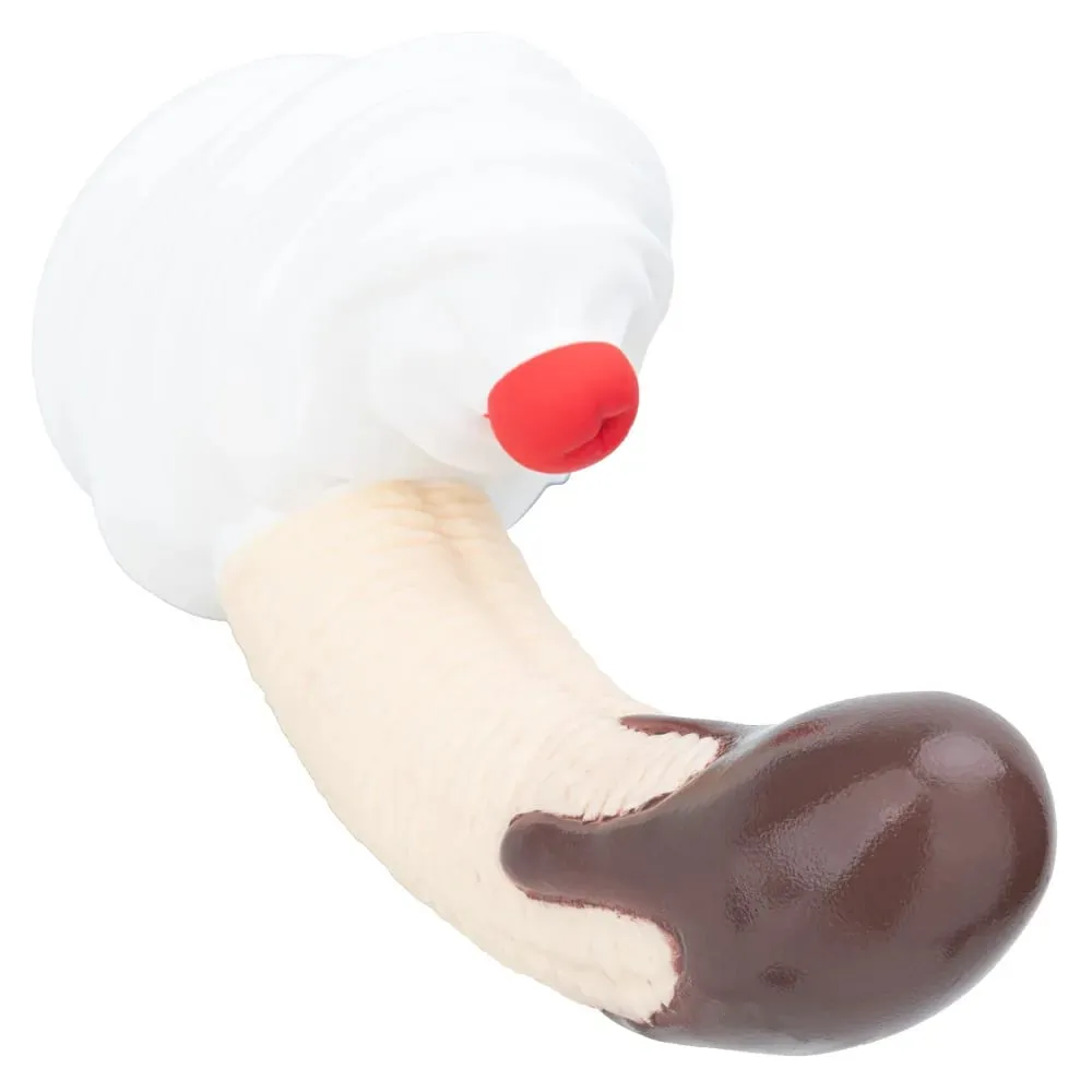 Dildo Silikon Sundae Pisang dengan Krim Cawan Sedutan Kuat dan Reka Bentuk Ceri Tiga Saiz Mainan Seks Silikon Gred Makanan untuk Uniseks — image 3