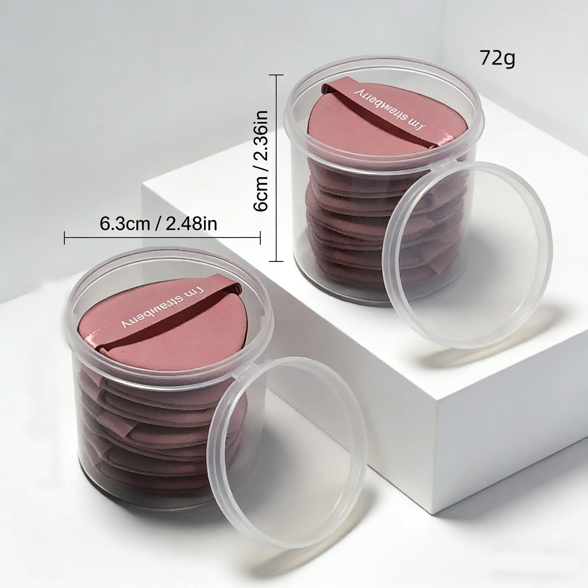 7 Pieces of Pink Drop-Shaped Powder Puff Suitable for Use with Dry Powder to Set Makeup or with Wet Powder for Foundation. — image 5