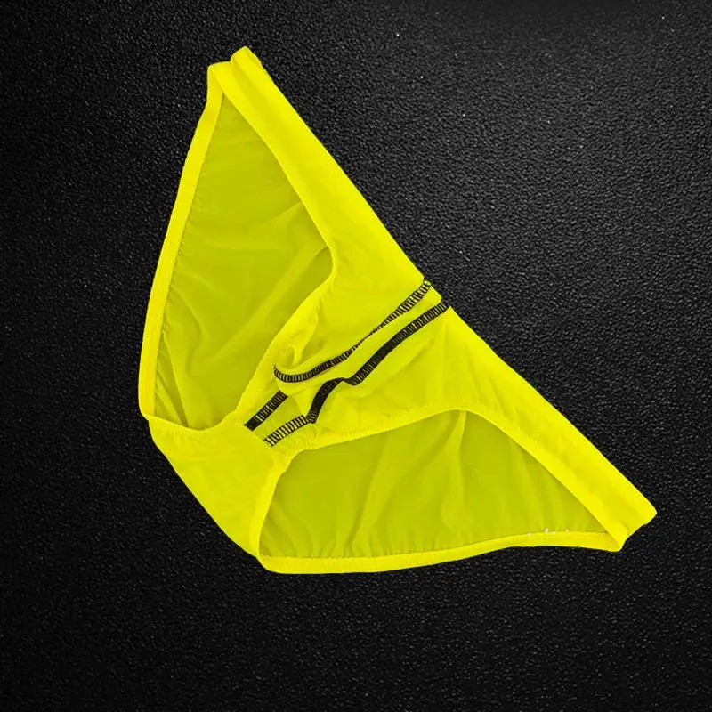 Herrbyxor Ice Silk Ultra Tunna Underkläder Sexiga U Bulge Pouch Man Trosor Elastisk Komfort Snabbtorkande Trosor Kalsonger — image 8