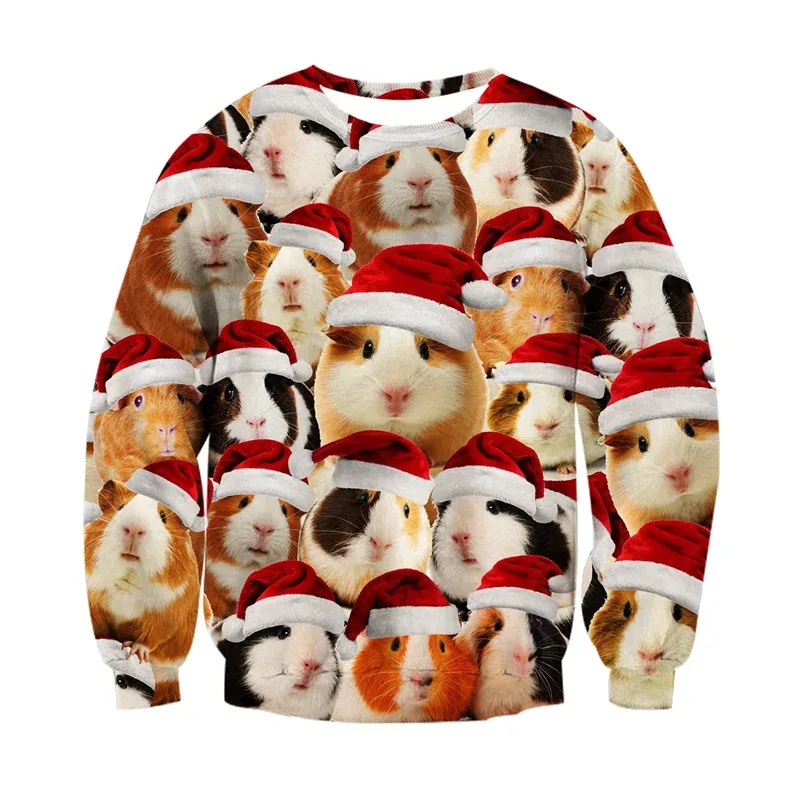 Fashion Ugly Christmas Sweater Men Women 3d Printing Funny Xmas Sweatshirt Crewneck Long Sleeve Pullover Oversized Hoodies — image 10
