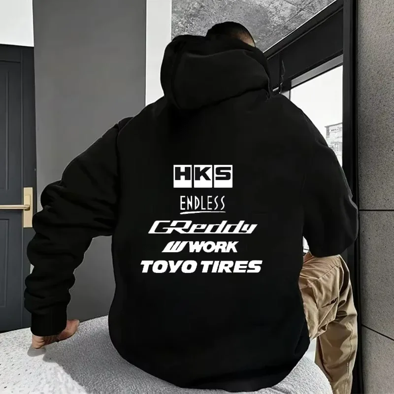 2025 Men Fashion Cool Hoodie Japan JDM Modified Car HKS ENDLESS Hoody Lalaki Babae Vintage Casual Sweatshirt Long Sleeve Pullover — image 6