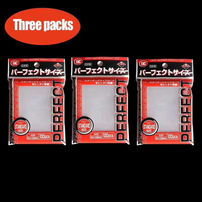 64x89mm manga de cartão barreira jogo de tabuleiro kmc limpar pokemon tamanho perfeito mangas de cartão cartões de negociação caber padrão exterior transparente — image 6