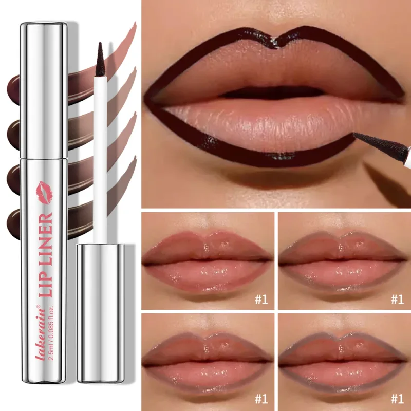 Lakerain Peel Off Lip Liner Impermeabile a prova di sbavature Lip Liner Colore a lunga durata Non sbiadisce Idrata Nutrire Contorno labbra Trucco — image 3