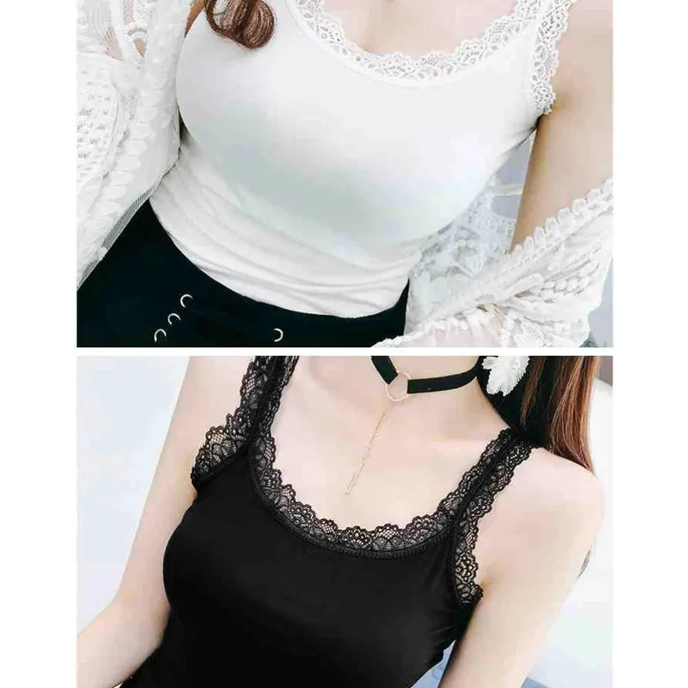 Casual U Neck Summer Tank Tops Sleeveless Slim Fitted Tops Loose Camisoles Cami Top Shirt for Women