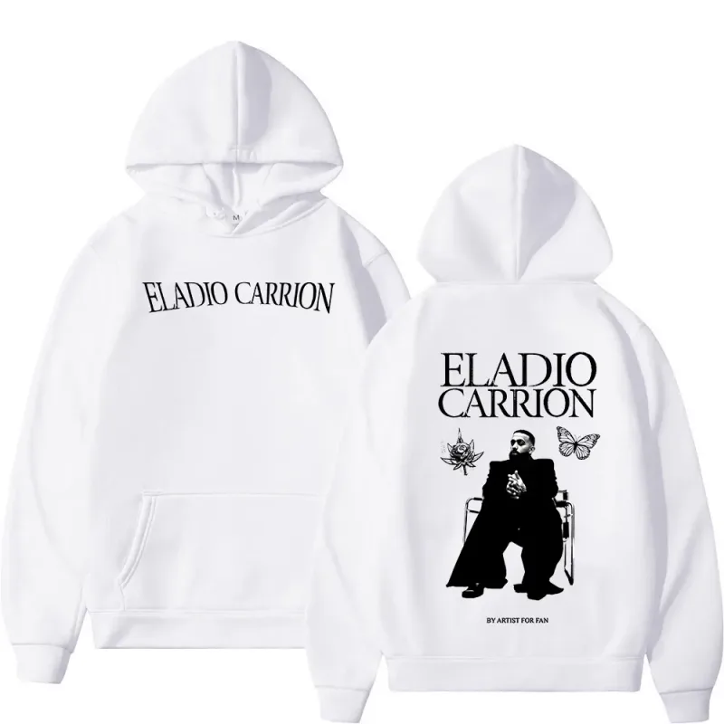 Rapper Eladio Carrion Hoodies Men's Women Clothing Fashion Oversized Pullovers Fleece Long Sleeve Hooded Sweatshirts Streetwear