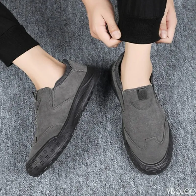 Large Size Spring Autumn New Breathable Lightweight and Casual Men's Shoes Outdoor Anti Slip and Wear-resistant Men's Work Shoes — image 2