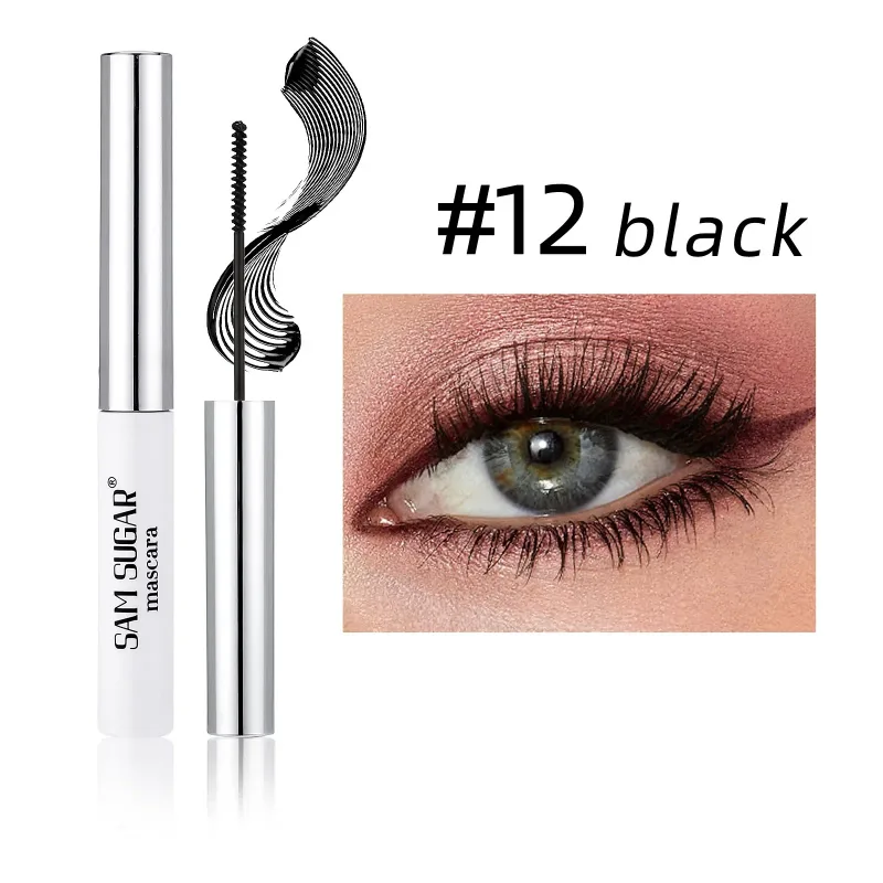 Färgglad Slender Mascara Vattenfast Snabbtorkande Curling Ögonfransar Flerfärgade Fransar Makeup Långvarig Blågrön Kosmetika — image 17