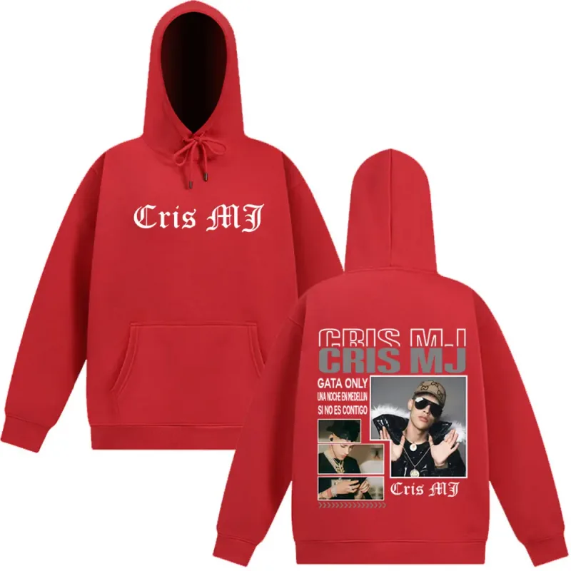 Rapper CRIS MJ Music Album Tour Merch Vintage Graphic Hoodies Men Women Hip-hop Long Sleeve Tracksuit Casual Oversized Pullover — image 12