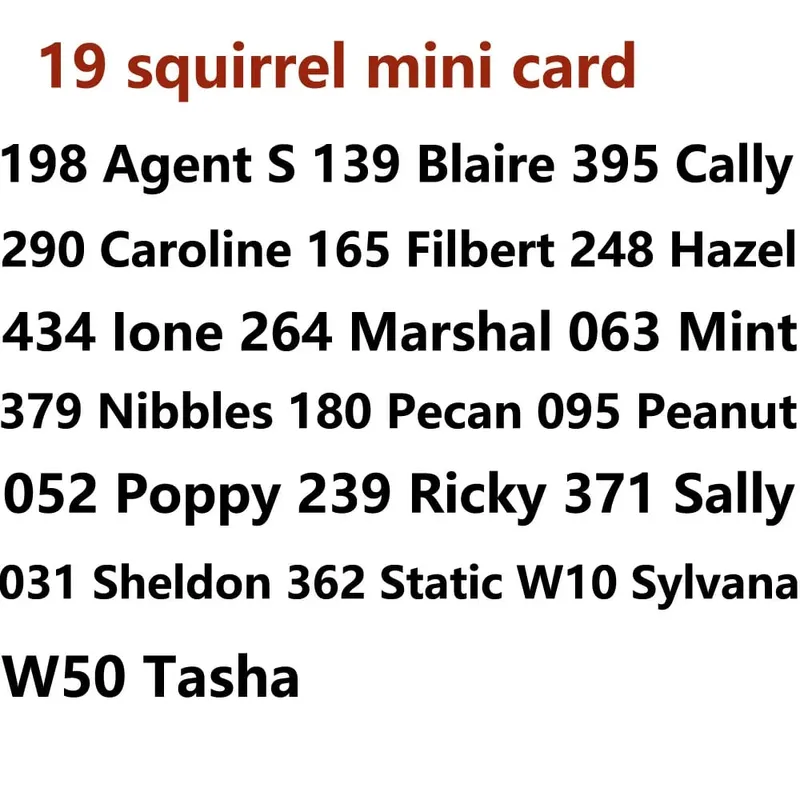 Tarjeta de enlace serie 1 a serie 5 Sanrio S1 a S6 tarjeta NTAG215 NFC Impresión de tarjeta animal trabajo para interruptor NS