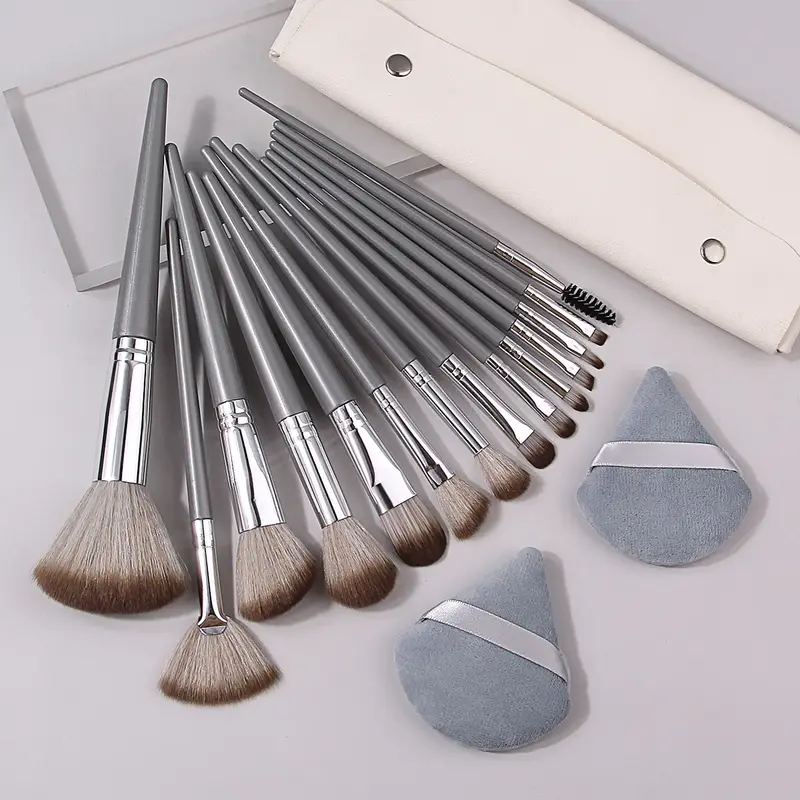 17PCS Makeup Brush Set Soft Fluffy Professional Cosmetic Foundation Powder Eyeshadow Kabuki Blending Make Up Brush Beauty Tool