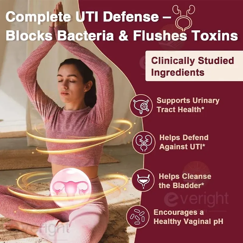 Cranberry Capsules for Women - UTI Defense Blend with Vitamin C E - Urinary Tract & Bladder Kidney Vaginal pH Health Support — image 3