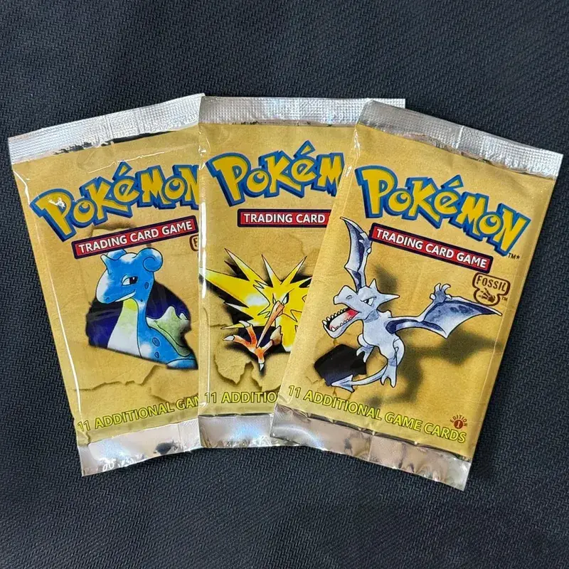 11Cards/Pack PTCG Booster Packs Proxy Card Jungle/Fossil/Base Set Charizard Blastoise Venusaur PKM Board Game collectible Cards