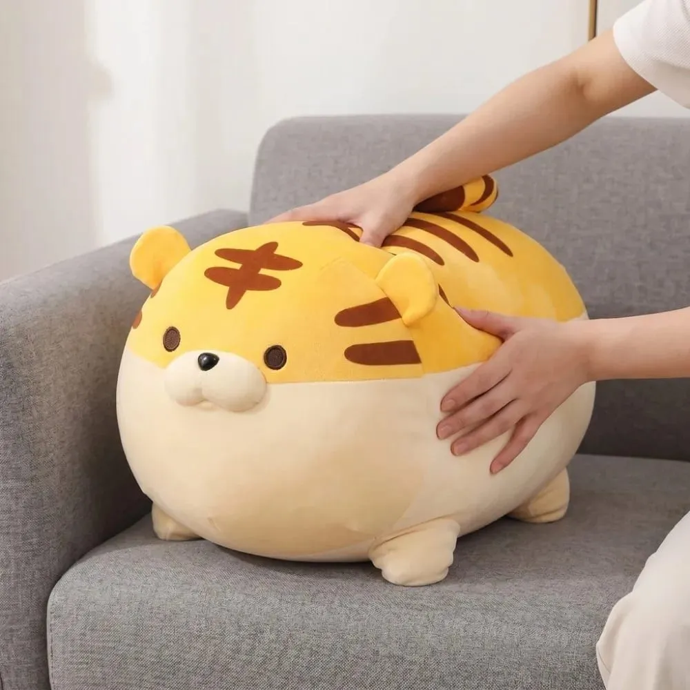 Creative Down Cotton Plush Pillow Cute Cartoon Stuffed Doll Soft Plush Tiger Plush Toy Daily Leisure — image 2