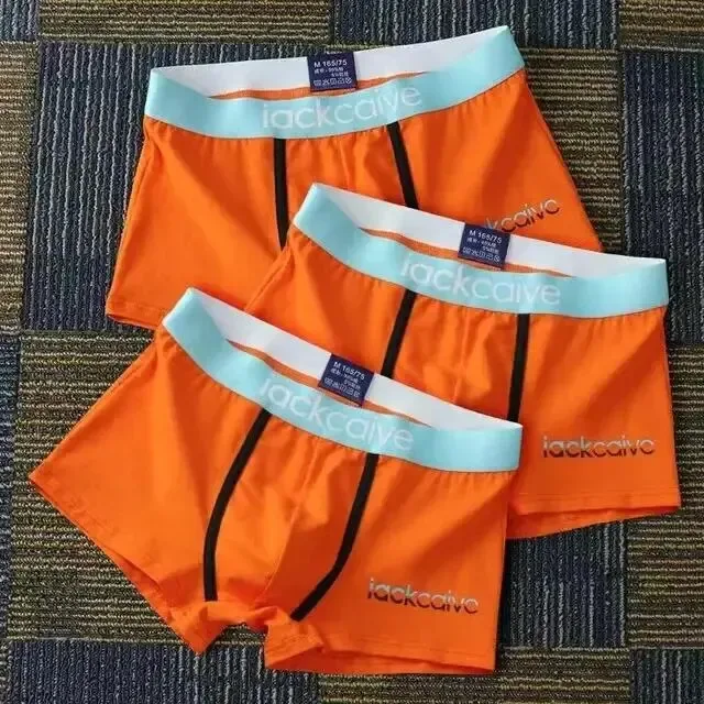 3 pçs calcinha masculina de algodão boxers masculino respirável homem boxer impresso cuecas confortáveis shorts masculinos roupa interior M-3XL