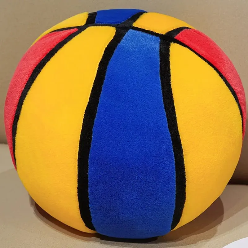 Basketball Plushie Simulation Basketball Throw Pillow Fill Plump Bedroom Decorations Skin-friendly Holiday Gift For Boy And Girl — image 10