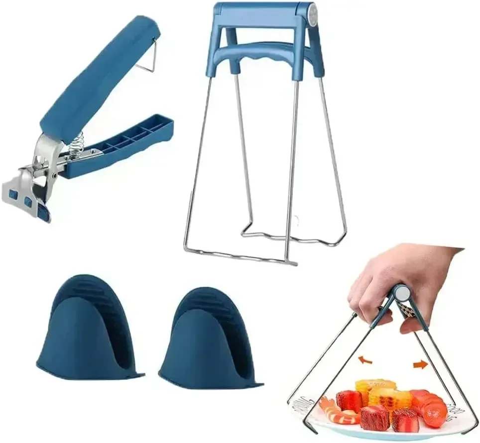 Heat Resistant Pot Clip Bowl Lifter Tongs Non Slip Kitchen Tool for Air Fryer Microwave Instant Pot Steaming Plates Home Use Set — image 8