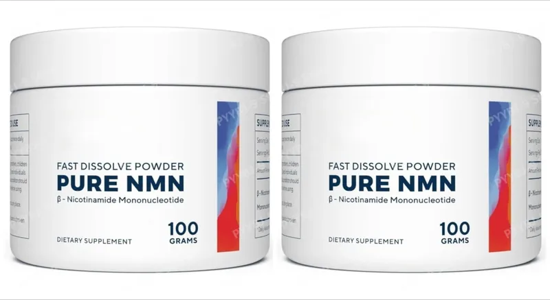 NMN Powder 100g Nicotinamide Mononucleotide 500mg Per Serving Fast Dissolving Formula High Purity Vegan Friendly Supplement