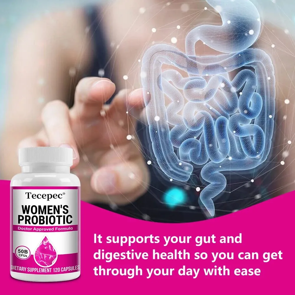 Probiotics for Women - 50 Billion CFU for Gut Health Bloating Relief Probiotics Nourish Digestion Digestive Health — image 3