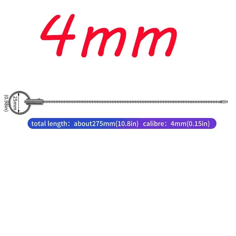 Metal Horse Eye Stick Penis Plug Urethra Bead Can Electro Shock Urethral Stimulator Sounding Masturbation Climax Sex Toy for Men
