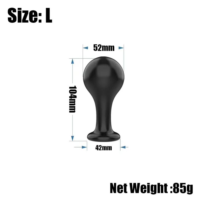 Anal Butt Plug Anal Trainer Sex Toy with Long Pleasure Wand with Tapered Head Unisex Bum Plug for Men Women — image 13