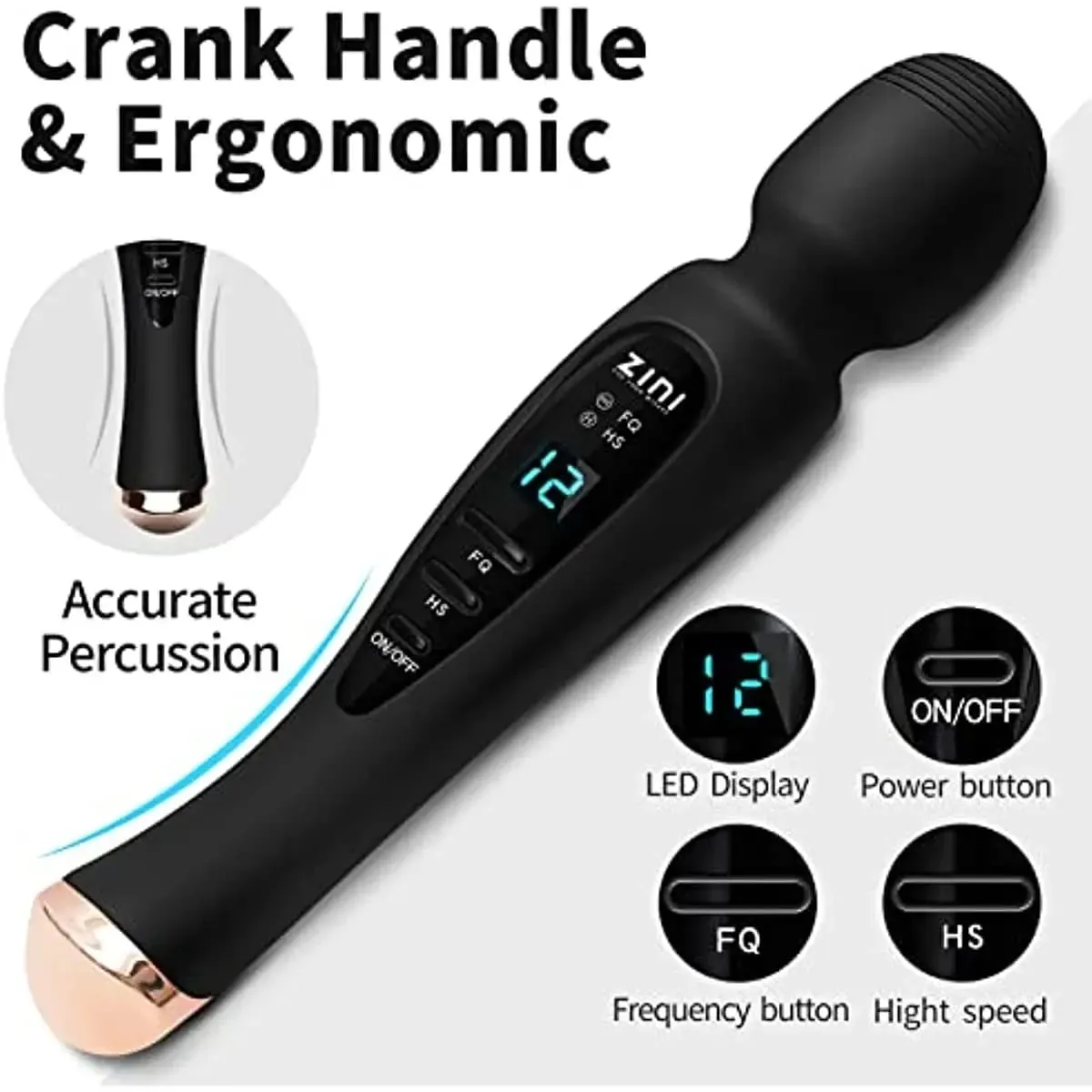 Napakahusay na Clit Vibrator para sa Babae Wand Vibrator Dildo Sex Machine Laruang Pang-adulto Babae Masturbesyon G-spot Orgasm Massager — image 2