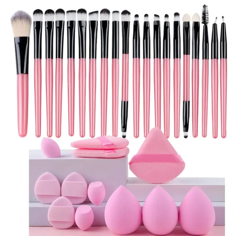 20pcs Makeup Brush Set Soft Fluffy Cosmetic Foundation Powder Eyeshadow Kabuki Blending Make Up Brush Beauty Tool Makeup Sponge — image 8