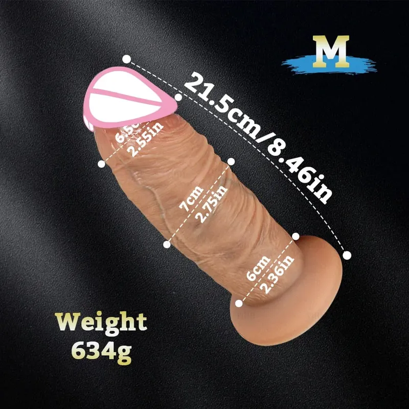 Μακρύ πέος Big Dick Super Realistic Thick Dildos Πρωκτικό Dildo Κολπικό Διαστολέα Παιχνίδι σεξ ενηλίκων Γυναικείο Αυνανισμός Buttplug — image 5
