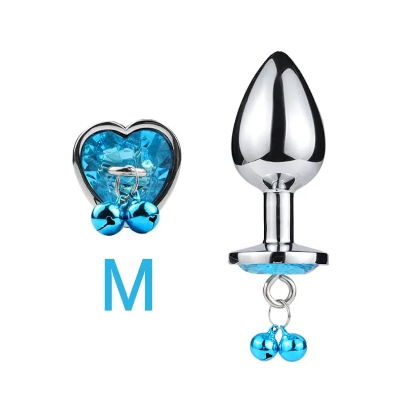3 Sizes Metal Bell-shaped Anal Plug Traction Chain Anal Massage Prostate Stimulation Massage Tools Adult Sex Toys For Couples
