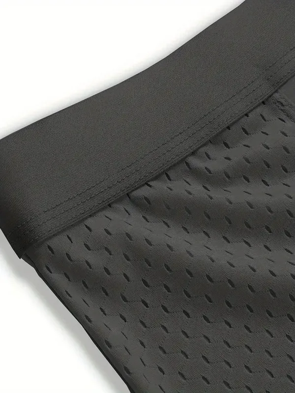 8 Pack Mesh Men's Underwear with Ice Silk Breathable and Comfortable, Fashionable and Sexy Men's Flat Corner Shorts Men Boxer — image 6