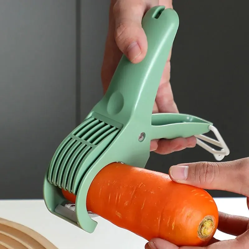 Kitchen Tools Stainless Steel Vegetable and Fruit Slicer Multi Functional Salad Slicer Kitchen Accessories — image 4