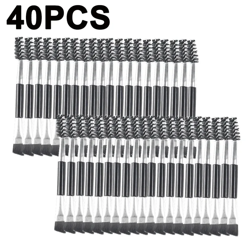 Double-headed Angled Eyebrow Brush Eyelash Comb Professional Makeup Brushes for Brow Eyelash Extension High Quality Eye Brushes — image 10