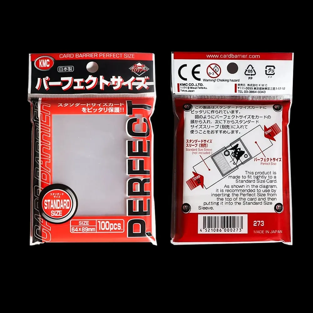 64x89mm manga de cartão barreira jogo de tabuleiro kmc limpar pokemon tamanho perfeito mangas de cartão cartões de negociação caber padrão exterior transparente — image 3