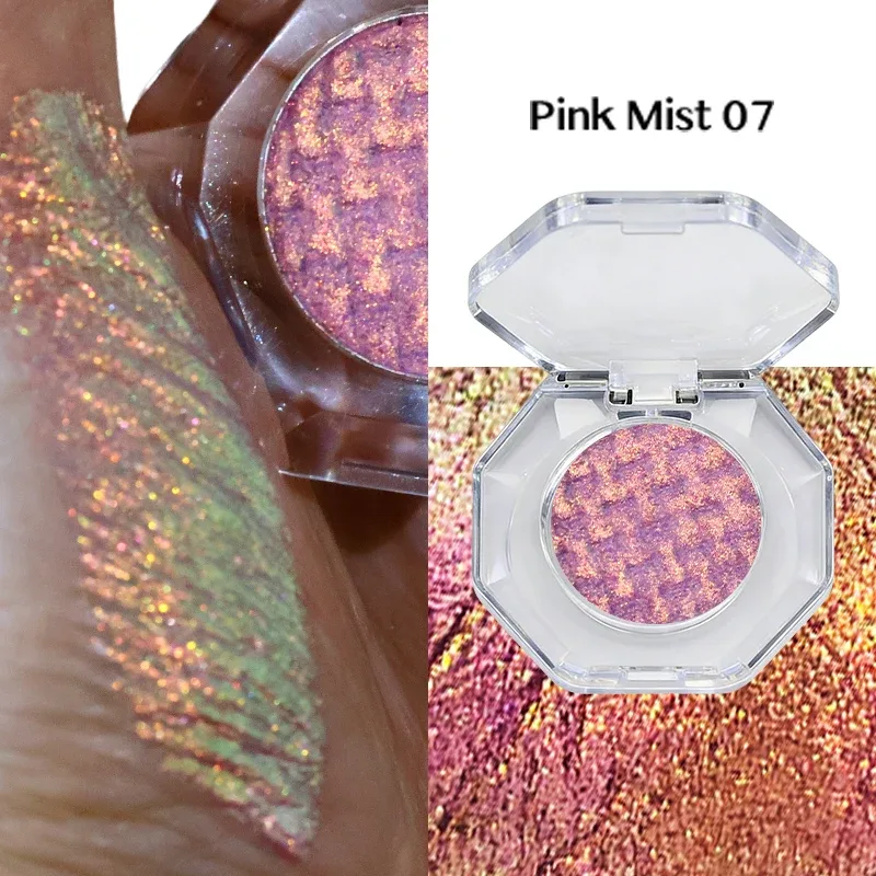 Alluring Chameleon Wet Eyeshadow Palette 26mm Glitter Luminous Metallic Highly Pigmented Multichrome Eyeshadow Aurora Fair — image 9