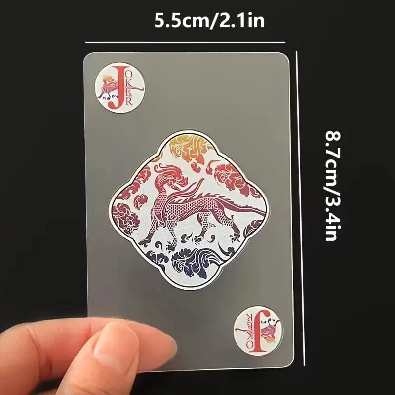 Waterproof Transparent Plastic Playing Cards Creative Durable PVC Poker for Deck Board Game Classic Card Game Family Fun — image 5
