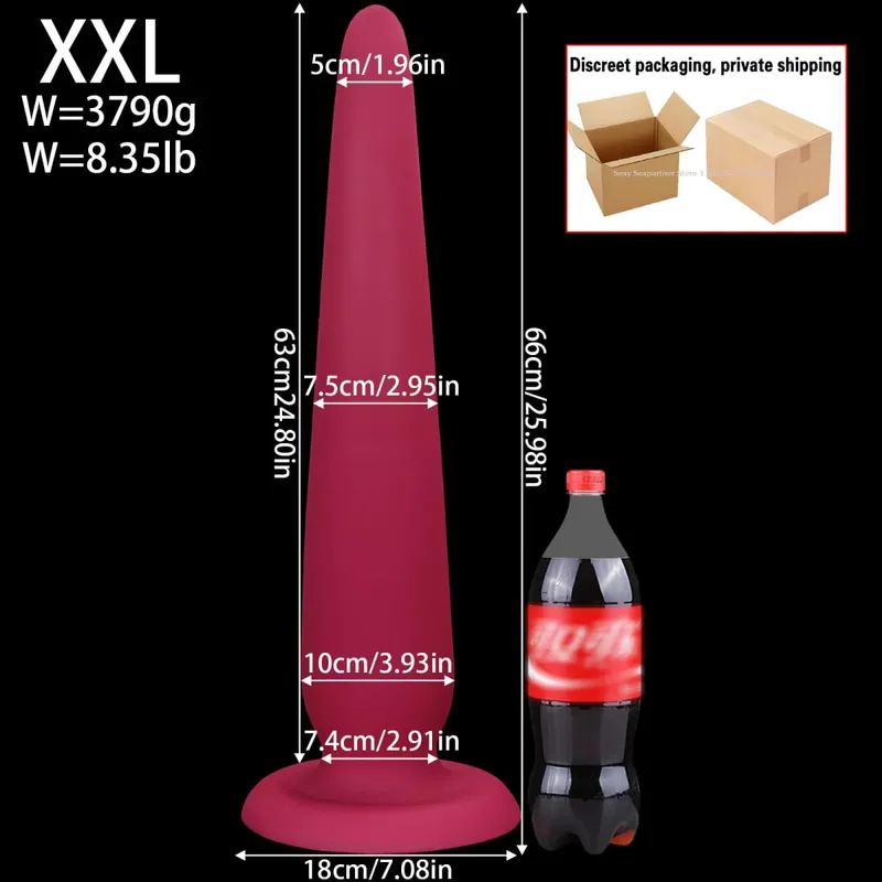 66cm Super Mahaba Malaki Anal Plug Malaking Makapal Butt Plugs Pagsasanay Anal Dilator Laruang Prostate Massager Pang-adultong Anal Sex Toy Para sa mga Babae Lalaki — image 25