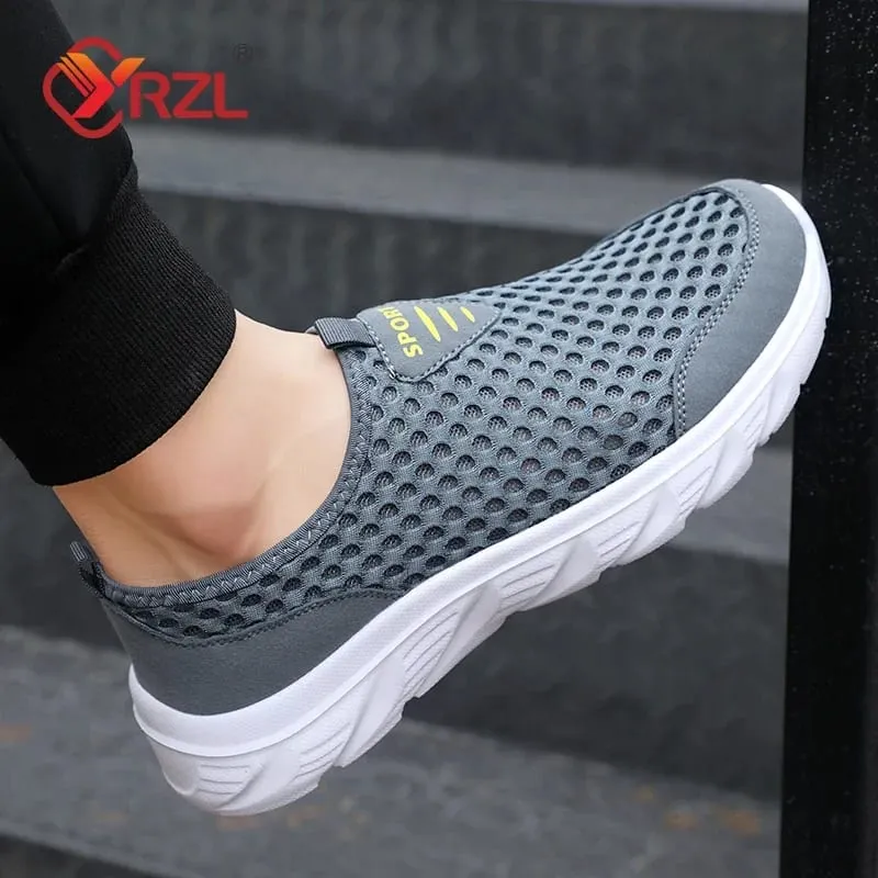 Breathable Mesh Shoes Men Slip on Male Casual Sneakers Anti-slip Mens Non Slip Flats Outdoor Walking Shoes for Man — image 5