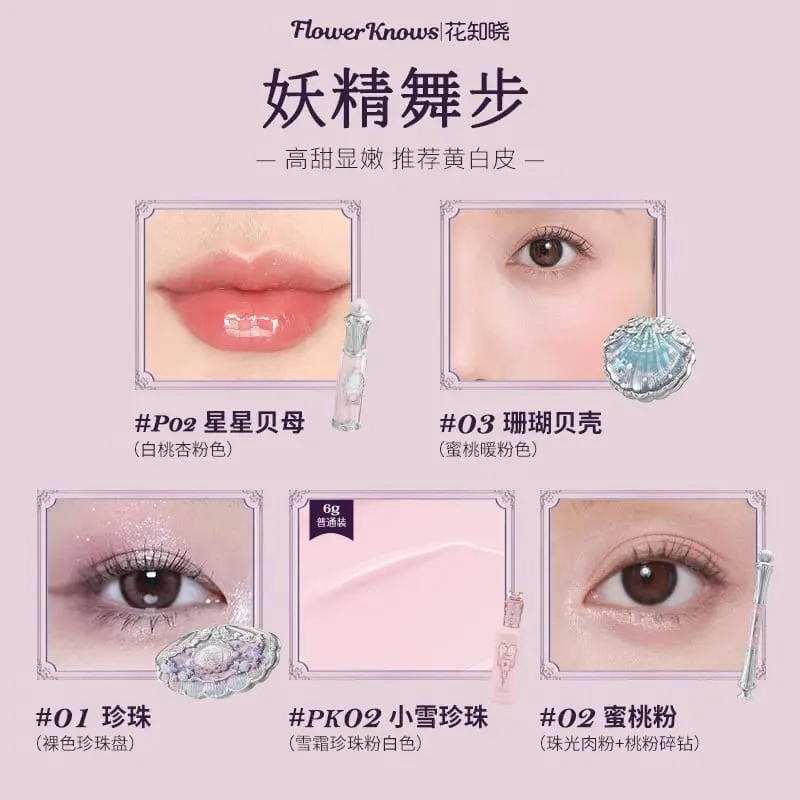 Flowerknows All-in-One Set Hadiah Mekap Penyamar Pemerah Mata & Lip Glaze Kit Flower Know Full Maquillage Professionnelle — image 4