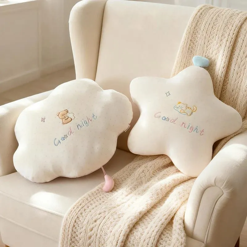 Nova nuvem de pelúcia lua estrela travesseiro de pelúcia macio almofada brinquedos para crianças bebê crianças menina presente natal quarto decoração do carro — image 5