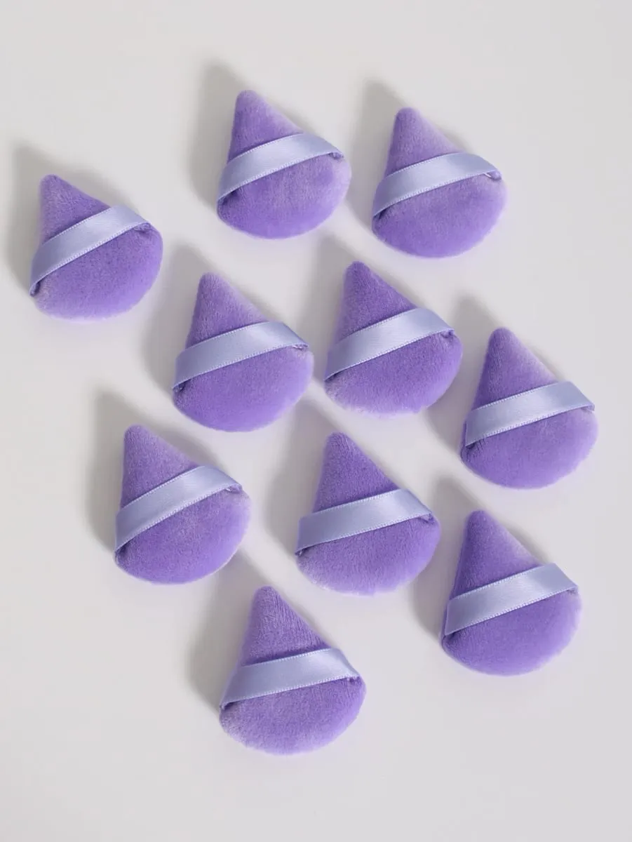 Mini Triangular Powder Puff 40-80Pcs Apply Loose Powder by Gently Pressing It onto the Face to Achieve a Setting Effect — image 6